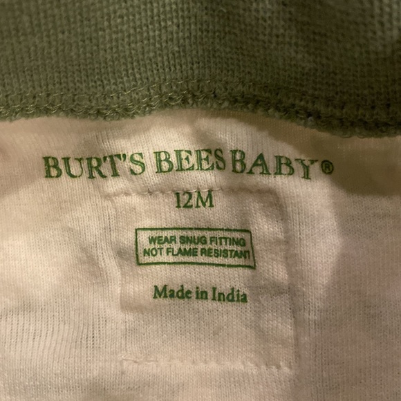 Christmas Burt bees baby footie size 12m - Picture 2 of 3